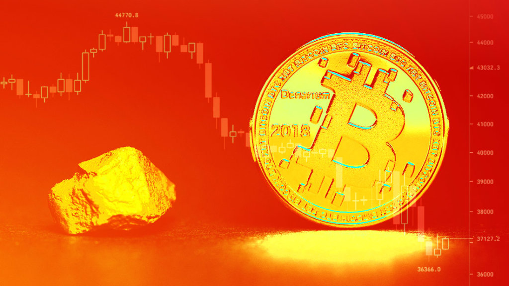 Gold shines as Bitcoin sinks below $37,000, on-chain metrics indicate further trouble ahead
