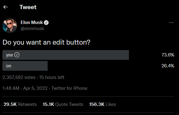 Musk tweet