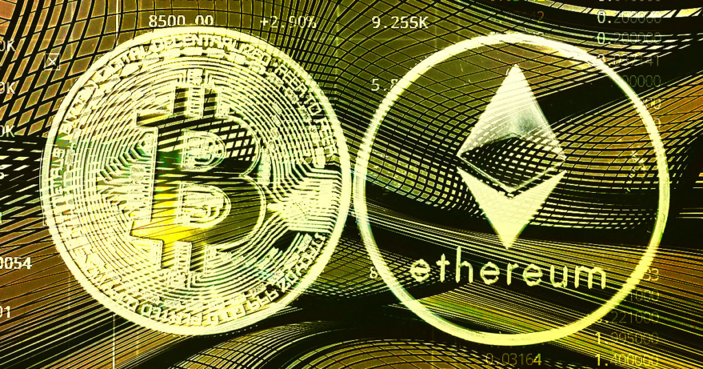 Bitcoin and Ethereum correlation to big tech stock increases