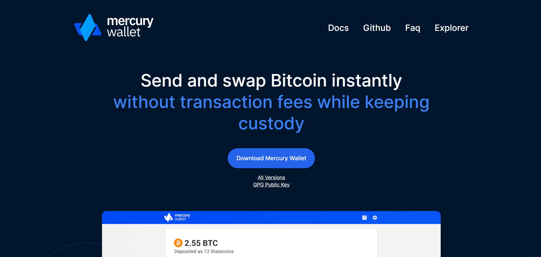 mercury bitcoin wallet