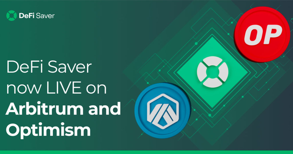 DeFi Saver, a popular Ethereum DeFi management app, expands to Arbitrum and Optimism