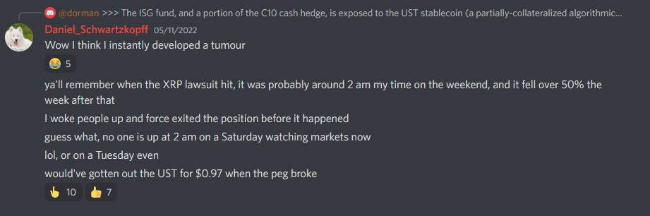 DS - no one was monitoring trades