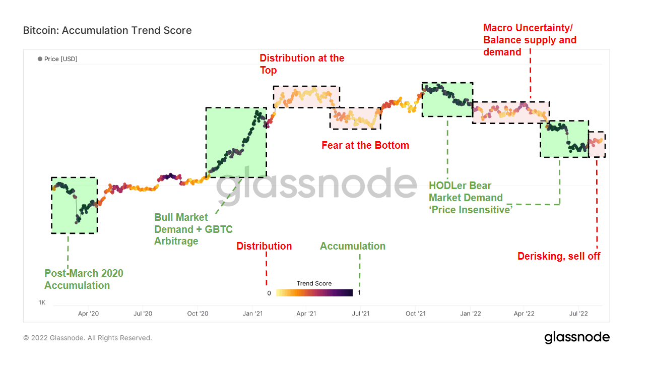 bitcoin accumulation trend score