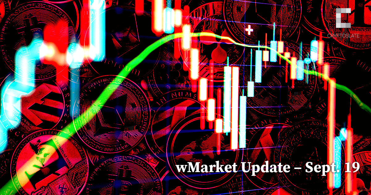 CryptoSlate Each day wMarket Replace – Sept. 19