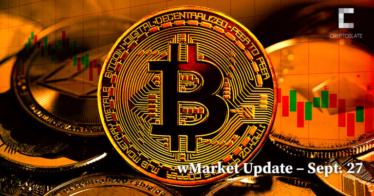 CryptoSlate Daily wMarket Update – Sept. 27: Bears pull crypto market down as XRP leads losses