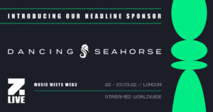 Dancing Seahorse joins the party as headline sponsor for Zebu Live; London’s leading Web3 conference