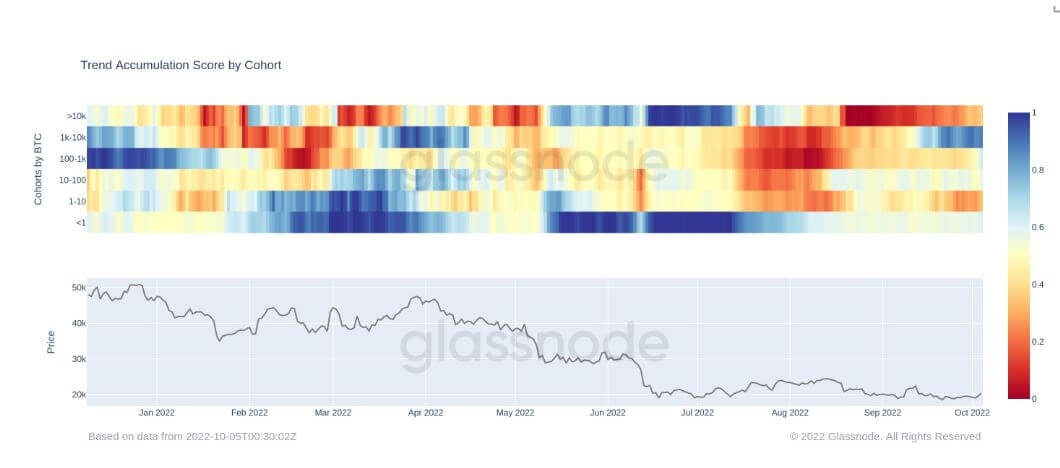 Bitcoin Accumulation Trend Score