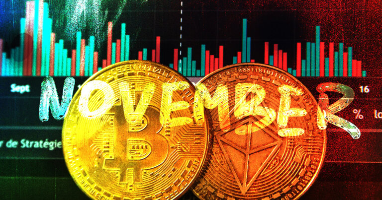 November was the second worst month for Bitcoin, fourth worst for Ethereum