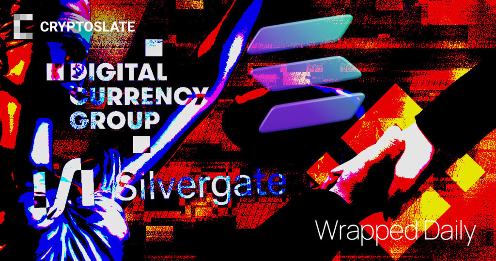 DCG on tight deadline, new Binance acquisition, Silvergate lawsuit, Solana pumps – CryptoSlate Wrapped Daily