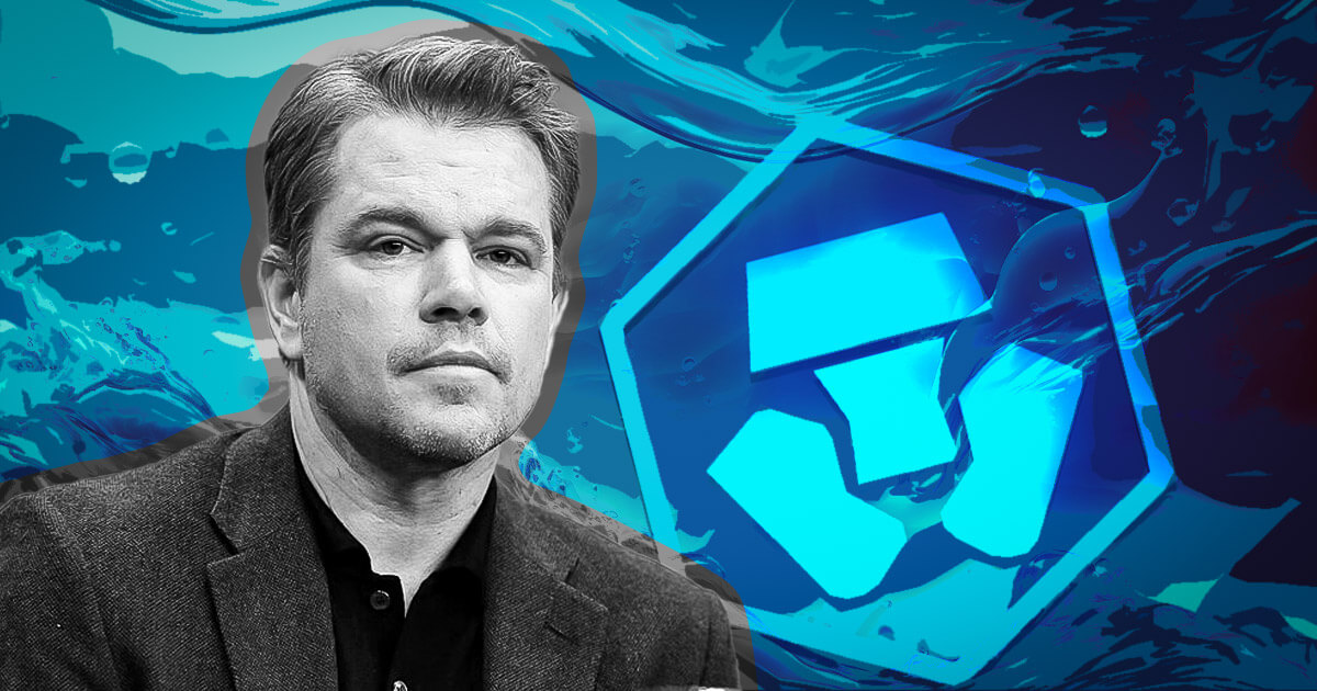 Matt Damon promoted Crypto.com to support his Water.org charity