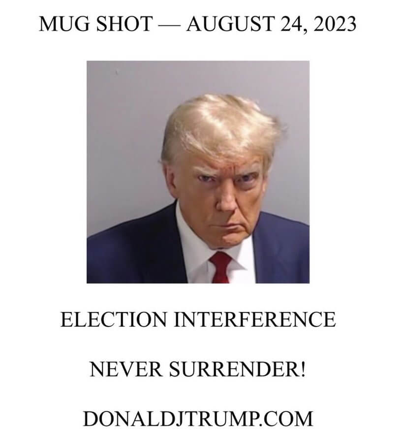 President Trump Mug shot