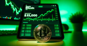 Bitcoin jumps $4k in 4 hours as it touches $35k on BlackRock seeding anticipation