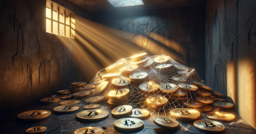 Record 70% of Bitcoin supply lies dormant for a year or more