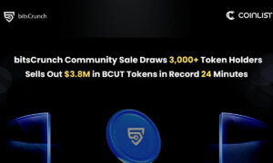 bitsCrunch BCUT Community Sale Sells Out In Record 24 Minutes, Raising $3.85M