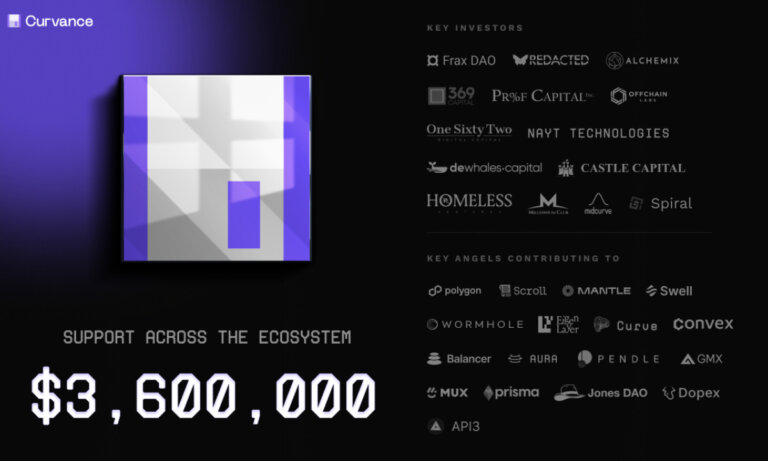 Curvance Raises $3.6M in Seed Round from Over 20 DAOs and DeFi Builders including Offchain Labs and Wormhole