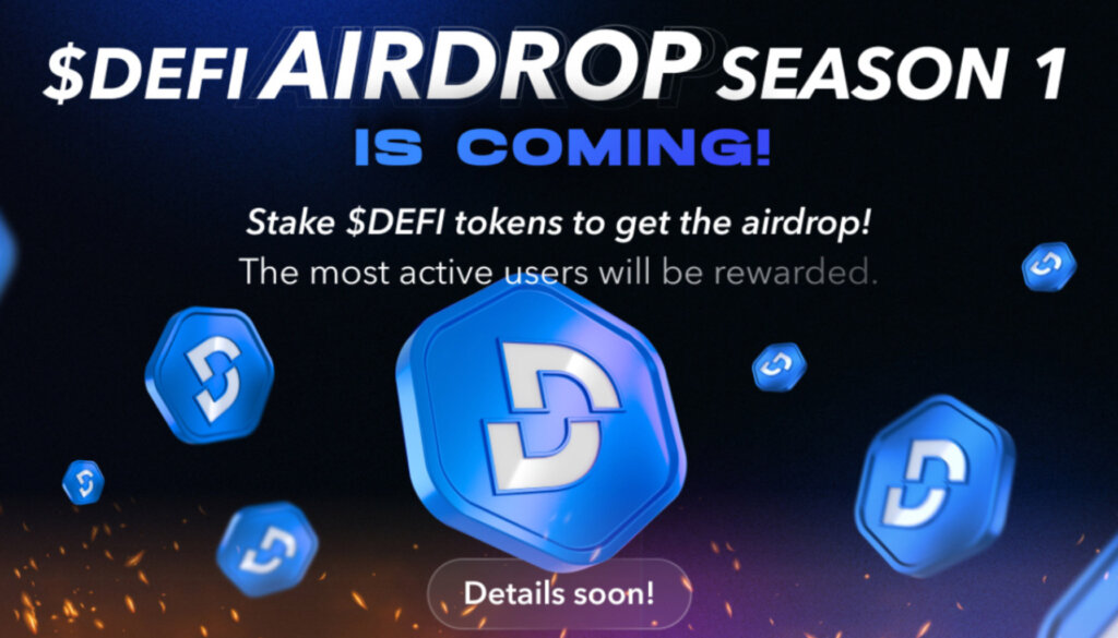 De.Fi Announces $DEFI Airdrop Season 1 Prior To The Token Launch