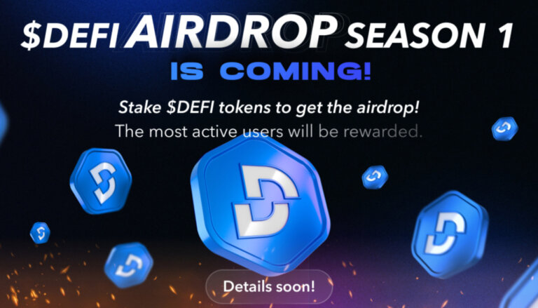 De.Fi Announces $DEFI Airdrop Season 1 Prior To The Token Launch