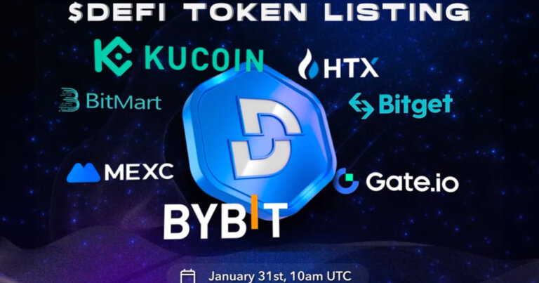 $DEFI Token Hits 7 Major Exchanges: A Milestone Achievement