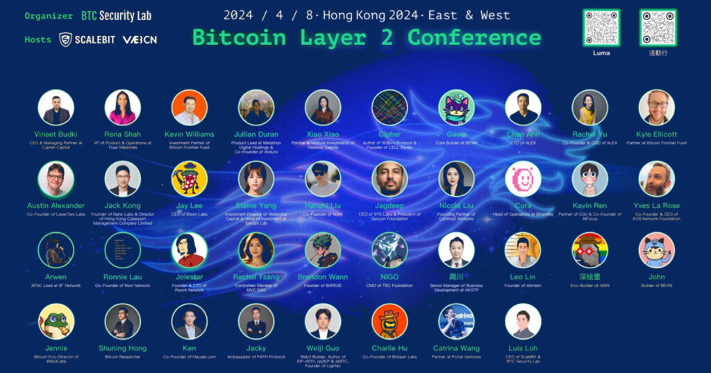 Bitcoin Layer 2 Conference 2024 Unveils First Look at All-Star Speakers