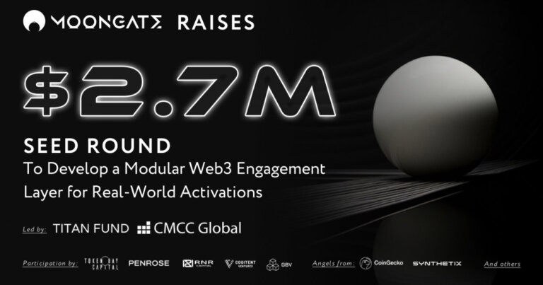 Moongate Raises $2.7M Seed Round to Develop a Modular Web3 Engagement Layer for Real-World Activations