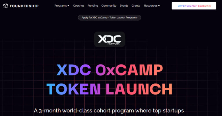 Foundership Global Accelerator Partners with XDC Network to Boost Web3 Startup Innovation.