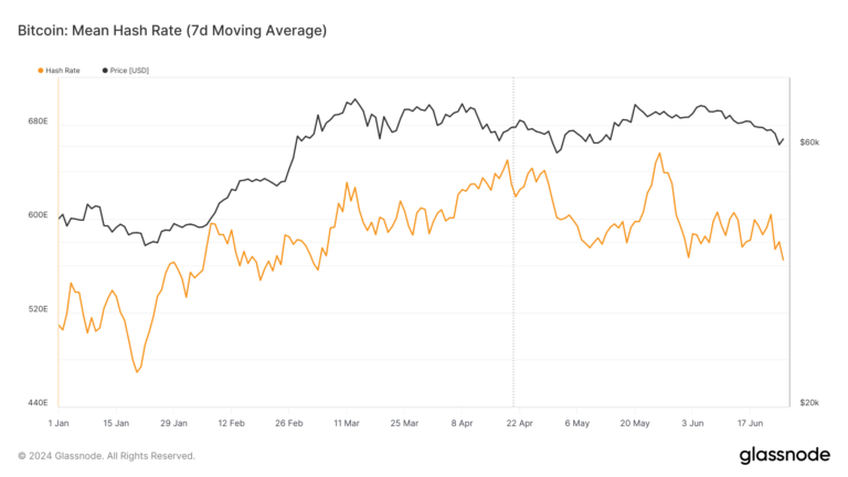 Hash rate fluctuations in 2024 highlight Bitcoin’s miner resilience and market forces