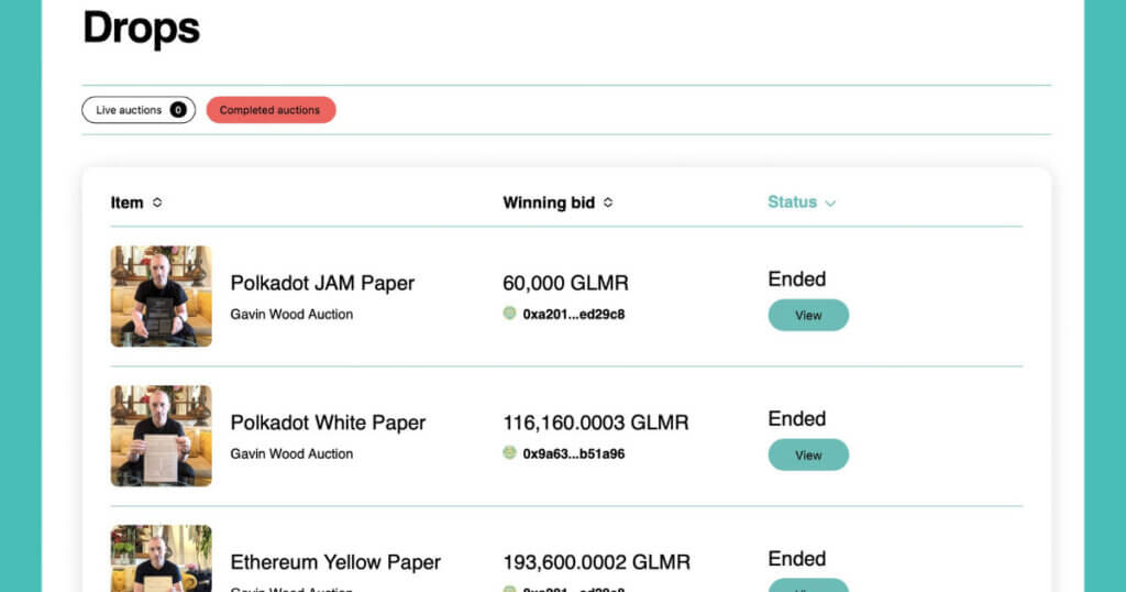 GBM Auctions Hosts First Charity Bid-to-Earn Auction for Polkadot Ecosystem