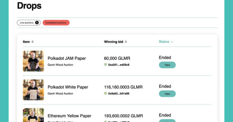 GBM Auctions Hosts First Charity Bid-to-Earn Auction for Polkadot Ecosystem
