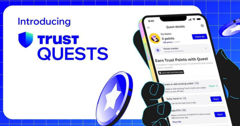 Trust Wallet Launches Quest Platform and Points System to Reward and Educate Users