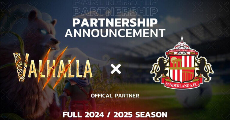 Valhalla is entering a partnership with Sunderland AFC for the full 2024-2025 season