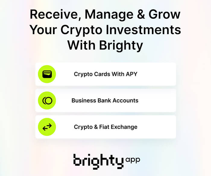 Reciba, administre y haga crecer sus inversiones en criptomonedas con Brighty