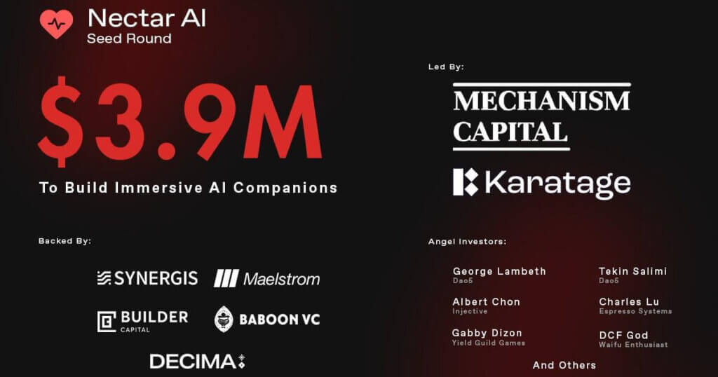 Nectar AI Raises $3.9M to Build Uncensored Immersive AI Companions