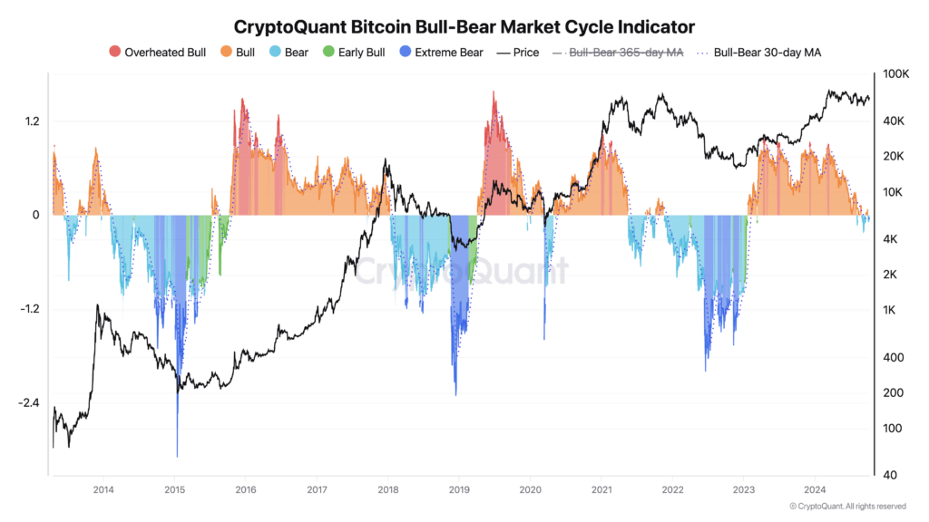 Bitcoin Bull-Bear Market Cycle Indicator | Source: CryptoQuant