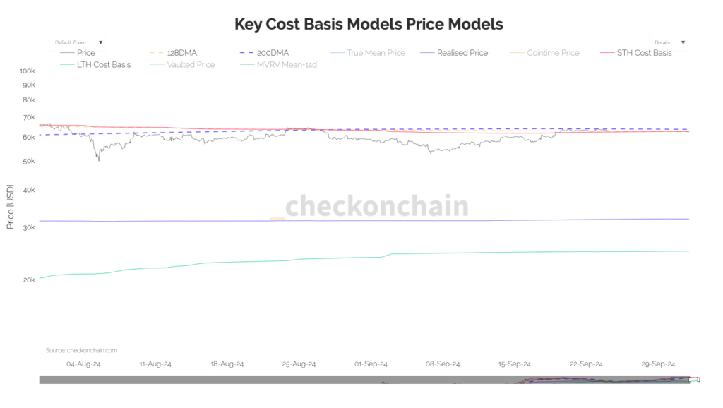 Key Cost Basis Models Price Models (Checkonchain)