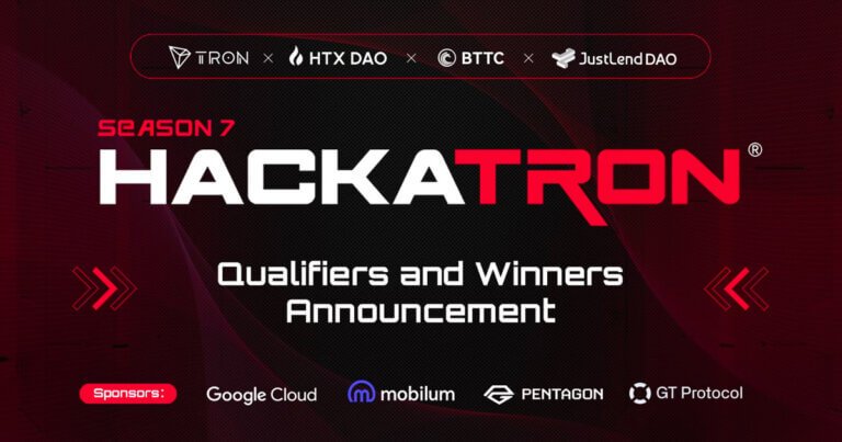 TRON DAO Unveils HackaTRON Season 7 Qualifiers and Winners, Backed by Google Cloud as Diamond Sponsor