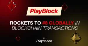 PlayBlock Rockets to #8 Globally in Blockchain Transactions and Turnover Following DappRadar Listing