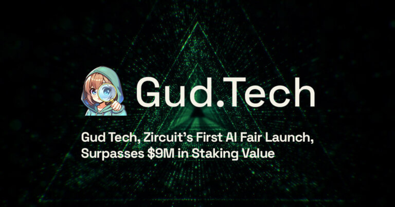Gud Tech, Zircuit’s First AI Fair Launch, Surpasses $9M in Staking Value