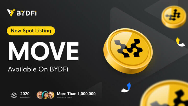 $MOVE Listed on BYDFi: Market Cap at $170 Million, Valuation around $10 Billion