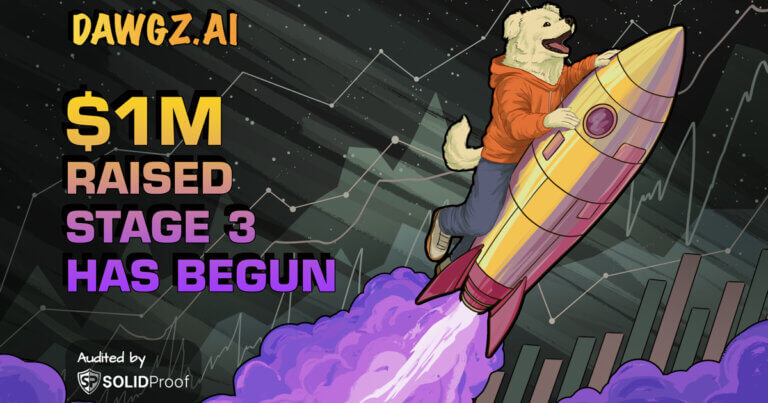 New AI Meme Coin, Dawgz AI, Crosses $1 Million in Its Third Presale Round