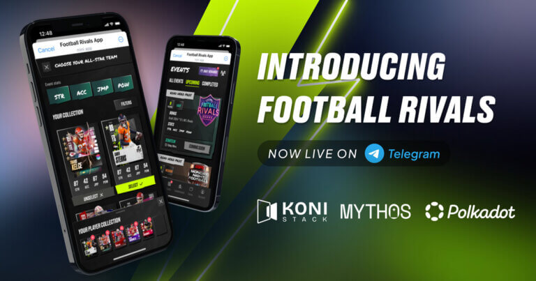 Koni Stack Launches ‘Football Rivals’ on Telegram, Onboarding Millions of Users to Mythos & Polkadot