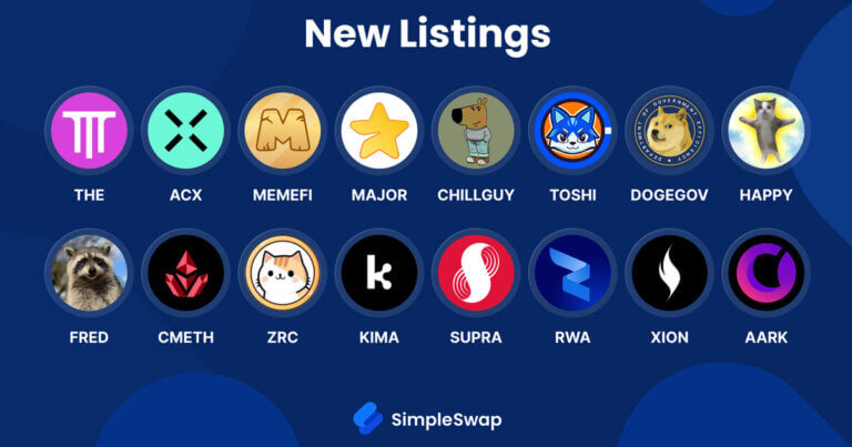Exciting Crypto Updates: New Listings on SimpleSwap