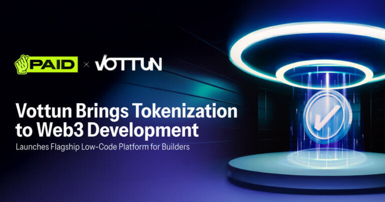 Vottun Brings Tokenization to Web3 Development; Launches Flagship Low-Code Platform for Builders
