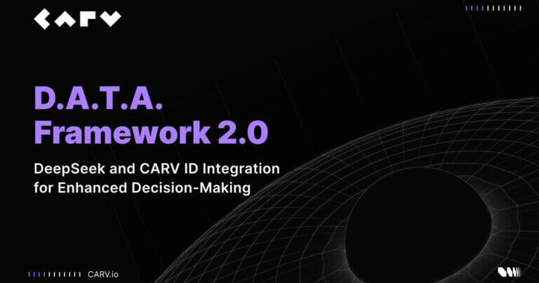 CARV’s D.A.T.A. Framework 2.0: DeepSeek and CARV ID Integration for Enhanced Decision-Making