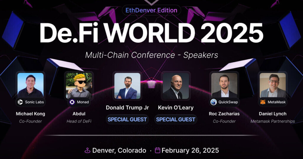 Donald Trump Jr to Speak at DeFi World 2025, Highlighting US Blockchain Leadership