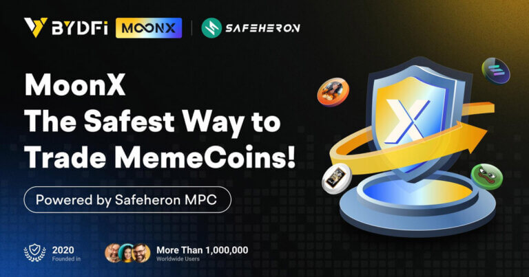 BYDFi Partners with Safeheron to Launch MoonX, The Ultimate Platform for Secure MemeCoin Trading
