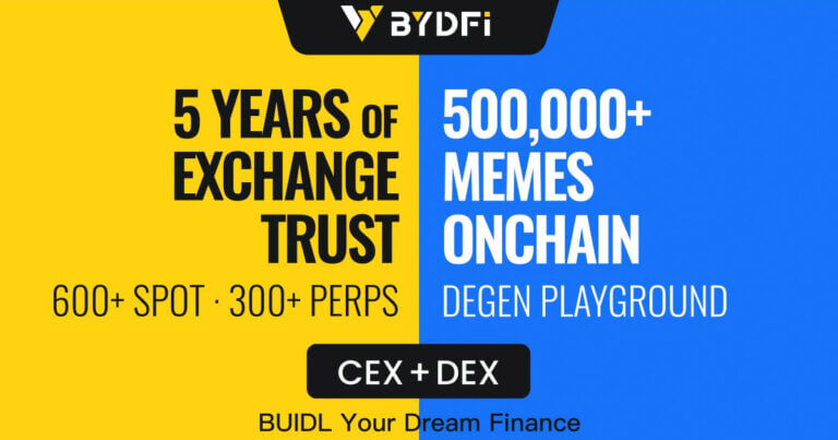 BYDFi Officially Launches On-Chain Trading Tool MoonX, Ushering in the Era of CEX + DEX Dual Engines