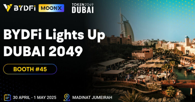 BYDFi Becomes Official Sponsor of TOKEN2049 Dubai, MoonX On-Chain Trading Tool Makes Its Debut in the Middle East