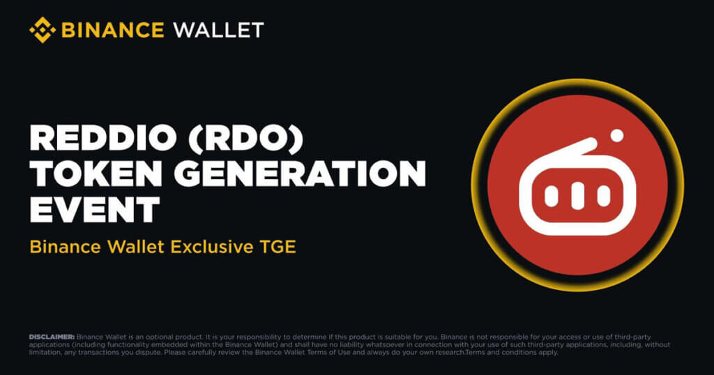 Reddio’s Exclusive Token Generation Event (TGE) and Alpha Trading on Binance Wallet – May 29, 2025