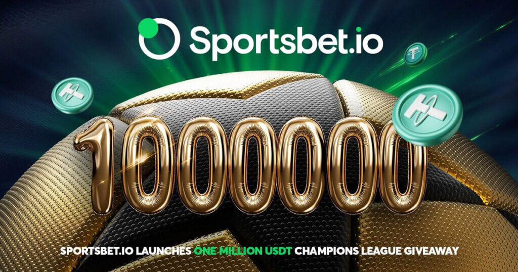 Sportsbet.io launches 1 million USDT giveaway to mark Champions League finale