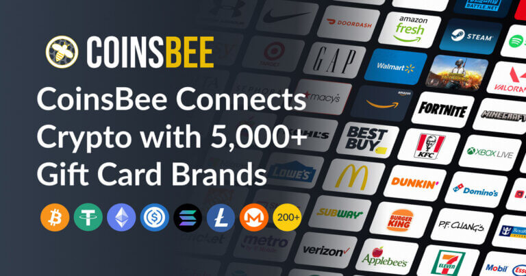 CoinsBee Surpasses 5,000 Gift Card Brands, Becoming the Largest Crypto Gift Card Platform Worldwide